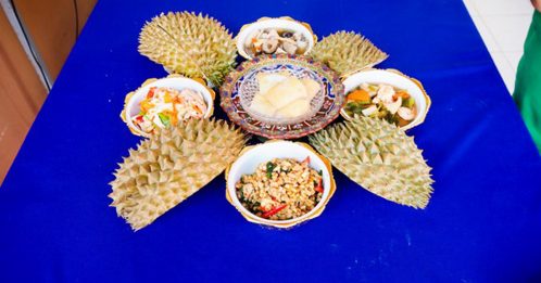 榴梿壳创新菜肴 泰国邀品尝