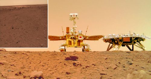 天问一号着陆火星 首批科学影像图公布