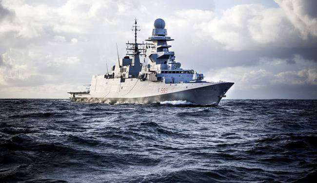 意大利海军的“欧洲多任务护卫舰”。