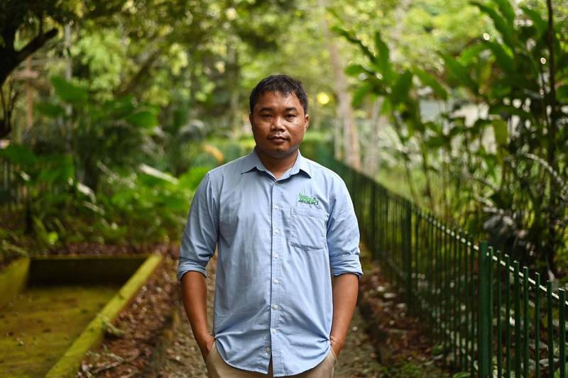 阮文蔡因为致力拯救穿山甲，获颁有着“绿色诺贝尔奖”之称的“高曼环境奖”。（法新社）