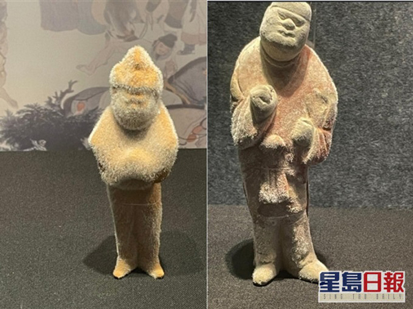 有民众发现陕西干陵博物馆两件文物竟然“长毛”。