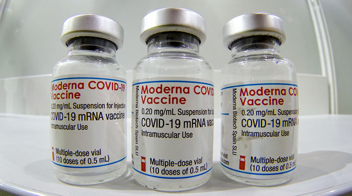 美国莫德纳疫苗。（美联社）