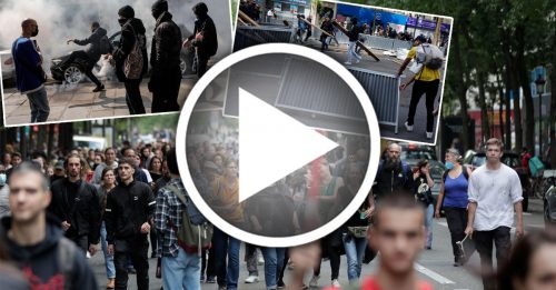 ◤全球大流行◢ 法民抗议健康通行证 国庆日多地爆发示威