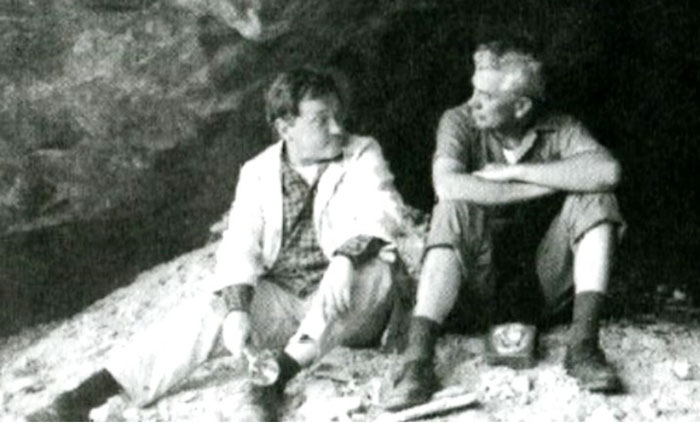 当年的丹尼肯（左）与莫里茨。