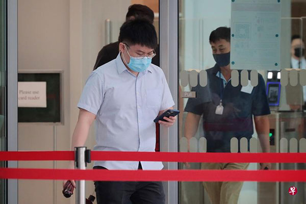 谢丹彭出庭面控。