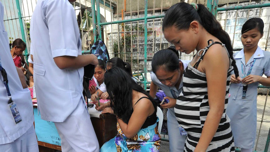 菲律宾将预防少女怀孕列为“国家优先事项”。（示意图）