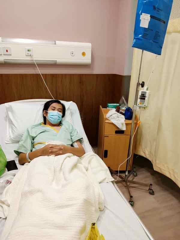 刘明敏手术成功，还在医院观察病情。