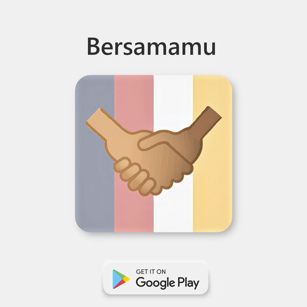 “Bersamamu”物资捐赠APP标志。