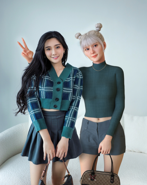 Melodee(右起)和IG女神秋雯同框交流,引起网友热烈讨论,在秋雯加持下,Melodee这位新网红在短短1个月内迅速涨粉,IG账号获近5000名粉丝追随。