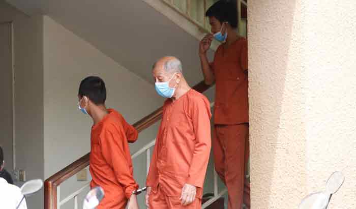 72岁新国男子纪明华（音译）昨天在柬埔寨金边上诉庭请求减刑。（取自《高棉时报》网站）