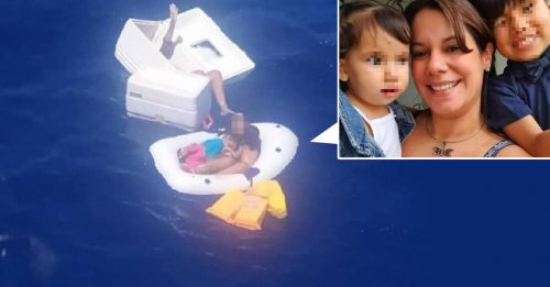 遇船难海上漂流4天 母亲饮尿喂母乳 保子女命