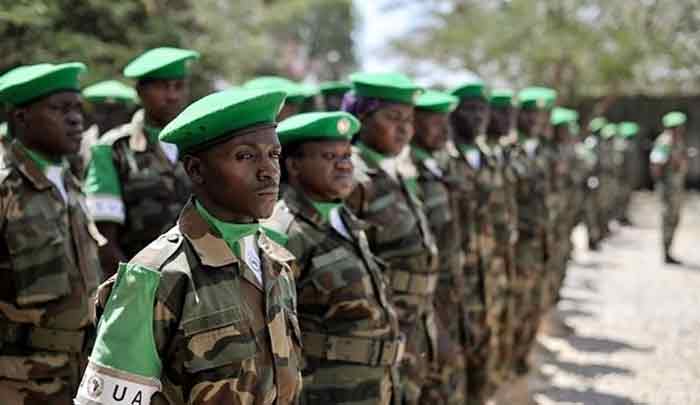 在索马里执勤的布隆迪维和军。