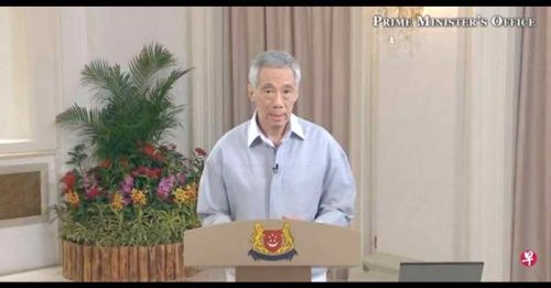 ◤新加坡总理全国讲话◢ 李显龙：病毒无法“清零” 与冠病共存 不能无限封城