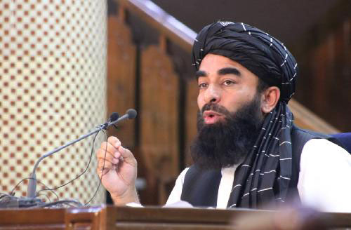 阿富汗塔利班发言人穆贾希德。