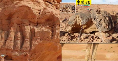 这骆驼雕塑遗址  可追溯到8000年前
