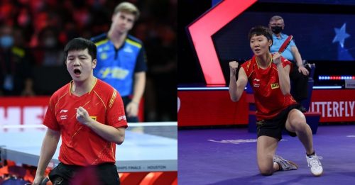 ◤世界乒乓锦标赛◢王曼昱女单封后  樊振东首次称王