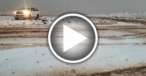 沙地部分地区 降雪降雨冰雹天气