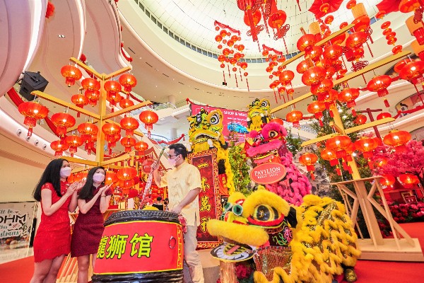 一系列的中华文化表演，让Pavilion Bukit Jalil的农历新年气氛更浓。