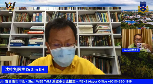 沈桂贤接受黄鸿圣专访，证实砂州孩童将接种疫苗。