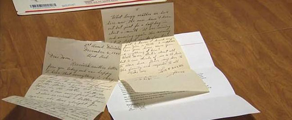 冈萨维斯写给母亲的信。