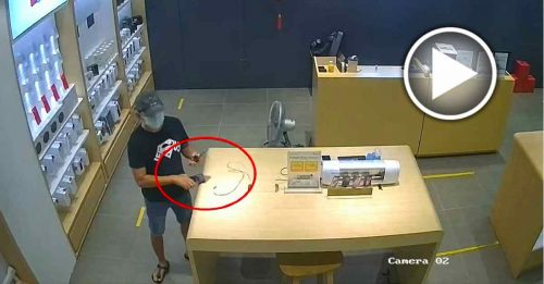 2男偷窃女店员手机 业者分享视频提醒