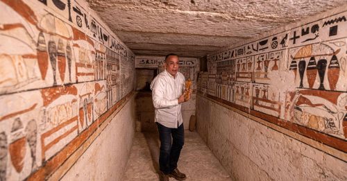 埃及发现5座保存良好古墓 距今约4000多年历史