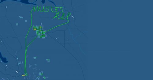 ◤中国空难◢ 加州夜空写下“MU5735 R.I.P.” 飞行员逾20次大坡度转弯完成