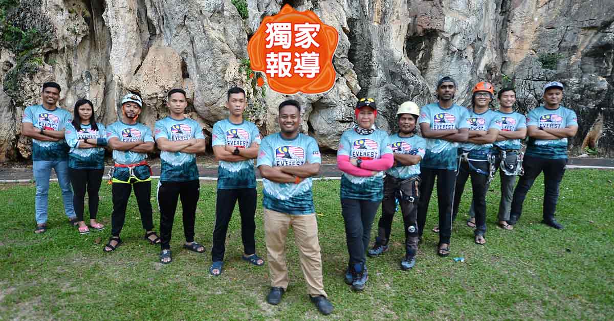 阿金（左6）預計將於4月5日，由於隊員即將出征非常高風險的珠穆朗瑪峰，帶領團隊出發至尼泊爾，他也透露，</p><p class=