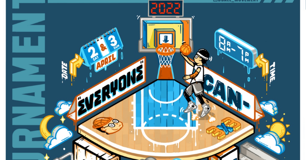LaLaport 3x3 篮球宣传图。