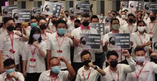 ◤8少年骑士被撞死案◢ 柔社青团代表大会 公开声援沈可婷