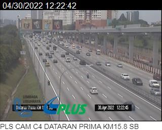 南北大道Dataran Prima路段车流量渐增。