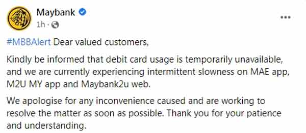 Maybank,Multiple,service,failures