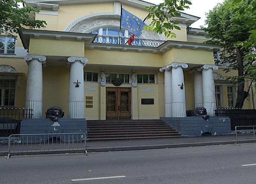 比利时驻莫斯科大使馆外观。