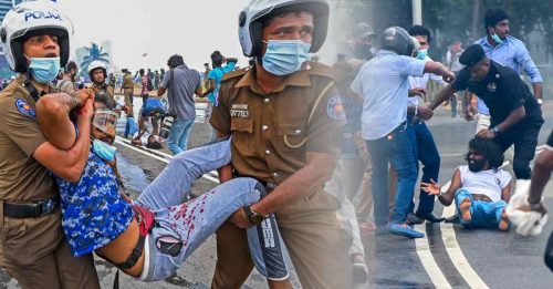 斯里兰卡示威者施袭 78人伤