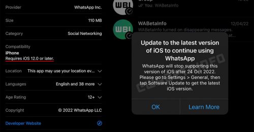 苹果用户注意！WhatsApp终止 对iOS 11及10的支持
