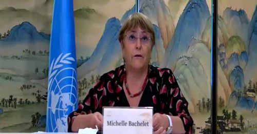 确保符合国际人权标准 巴切莱特促中方检视反恐政策