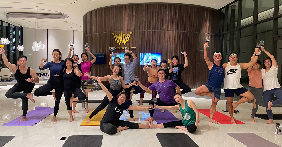 吉隆坡康健之城倡导工作与生活的平衡和健康的生活方式；第一堂果汁瑜伽课程获得员工和社区的积极参与。
