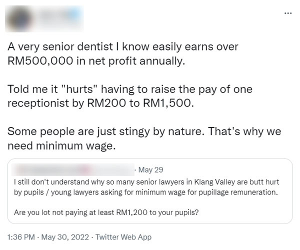 牙医, dentist, 律师, lawyer, 最低薪金制, 最低薪金, minimum wage