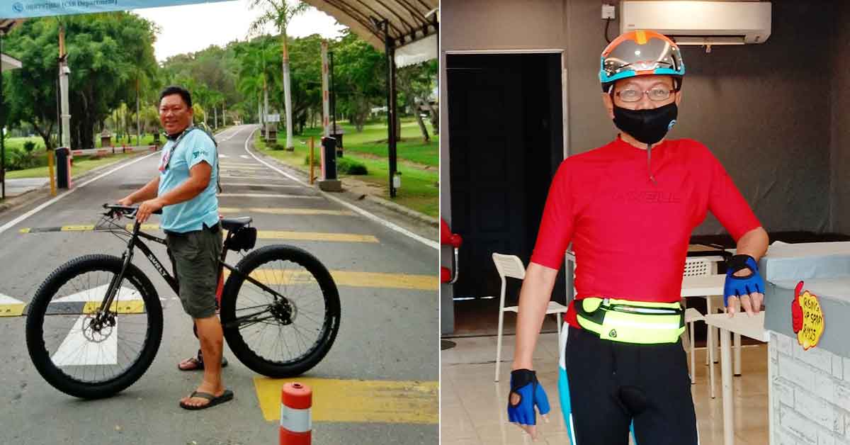为国家癌症理事会筹款的脚踏车远征车队，将由丹尼吴（左起）和再迪带领。