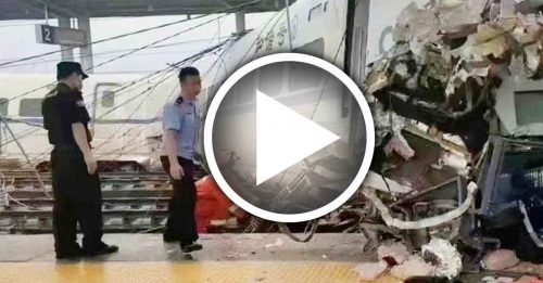 貴州列車遇土石流出軌 衝上月台 1死8傷