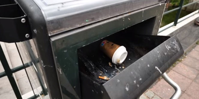 瑞典垃圾桶会播放语句，感谢市民丢垃圾。