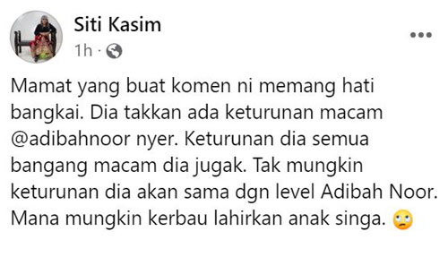 阿迪峇諾, Adibah Noor, 西蒂卡欣, Siti Kasim