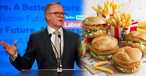KFC汉堡 混入包菜   澳总理：国家危机