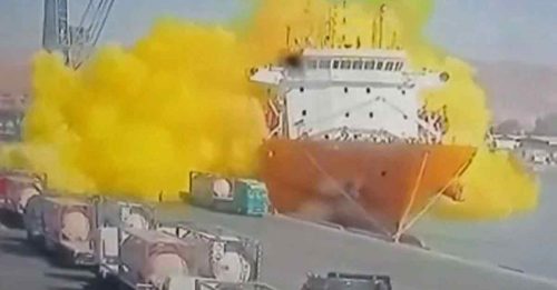 约旦港口毒气泄漏 至少12死 250伤