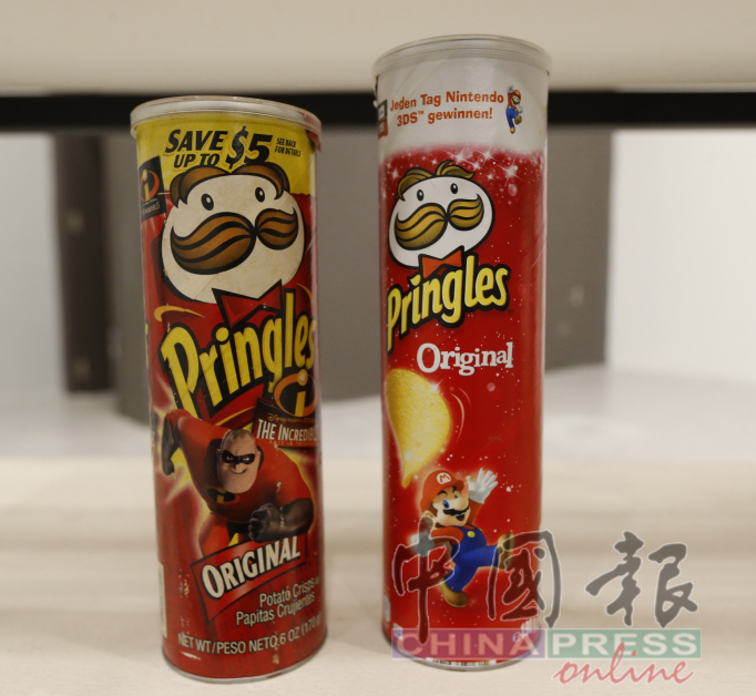 Pringles有配合不同主题的包装系列。