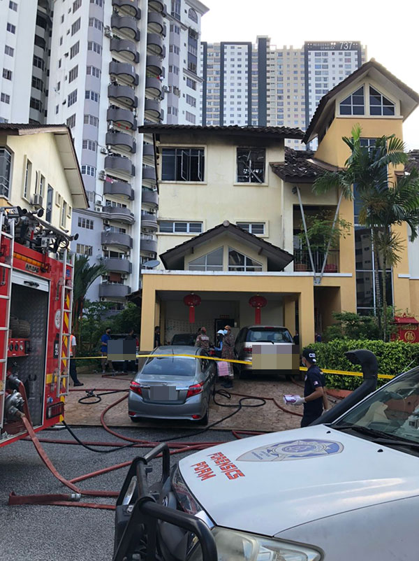 fire-house-Old-Klang-Road 豪宅 失火 焦尸