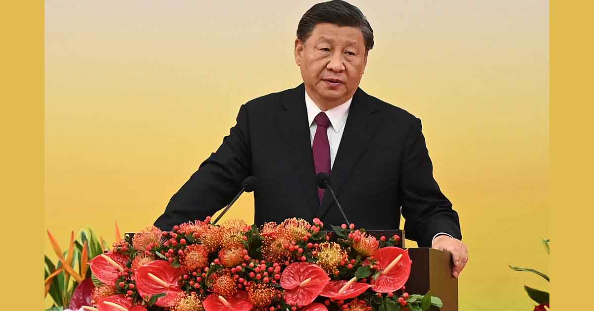 中国国家主席习近平致辞。（美联社）