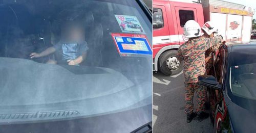 1岁童反锁车内 BOMBA大哥受召救援！