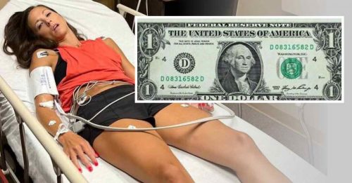 她地上捡到1美元 全身麻痹昏迷送院