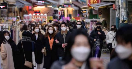 ◤全球大流行◢ 韩国单日确诊 暴增近10万例